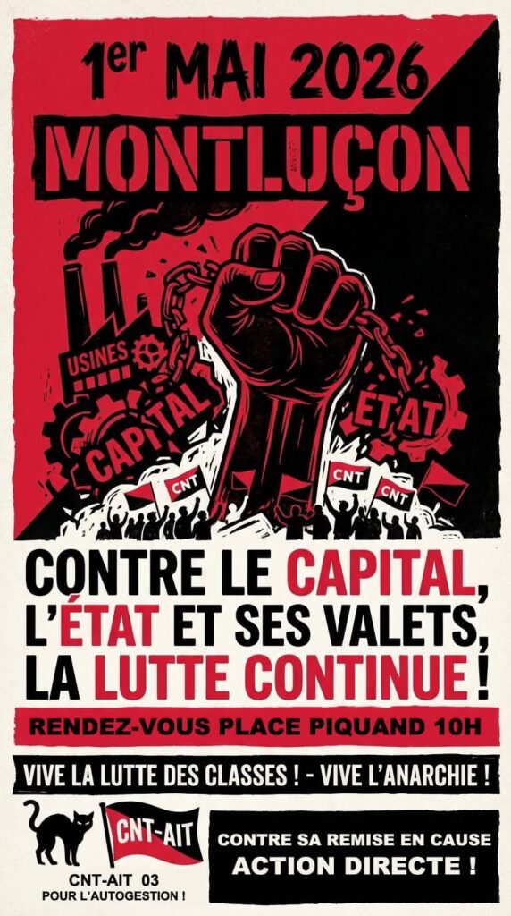 1er MAI 2026 : MONTUÇON REBELLE !