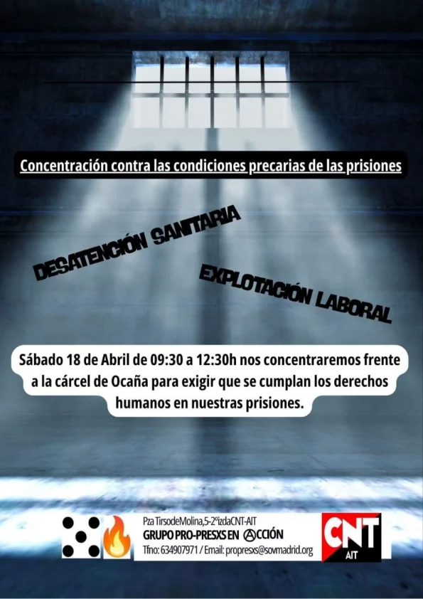 18 de abril , Nos vemos en la puerta del penal de Ocaña
