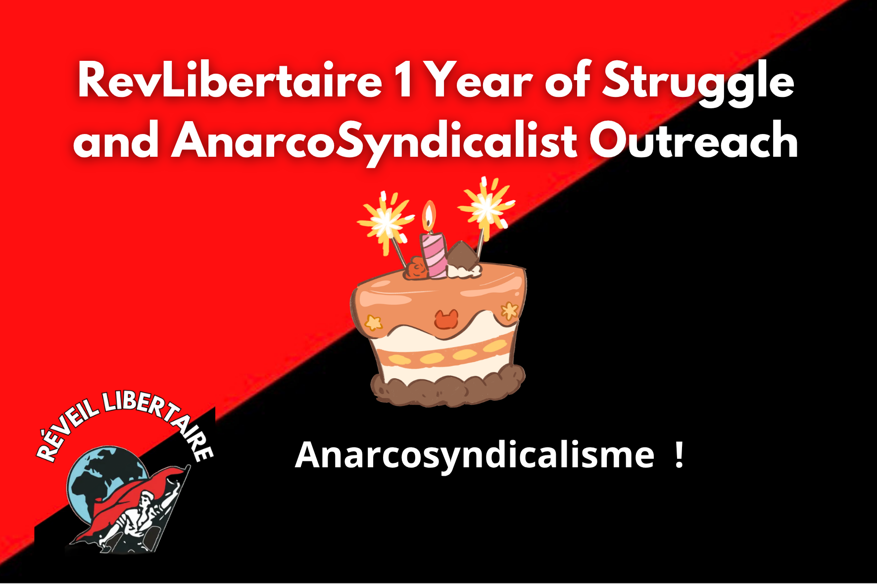 RevLibertaire 1 Year of Struggle and AnarcoSyndicalist Outreach