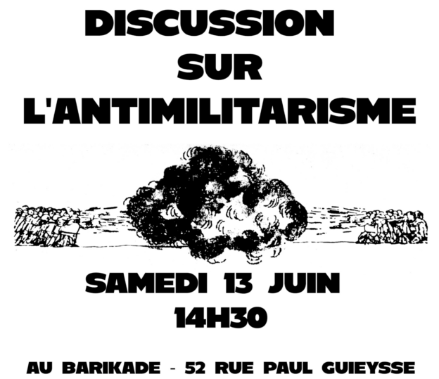 Discussion anti-militariste à Lorient