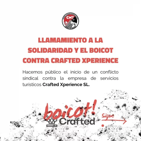Conflicto sindical contra Crafted Xperience