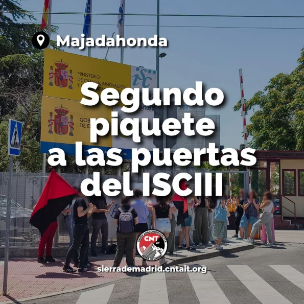 2º piquete sindical a las puertas del ISCIII