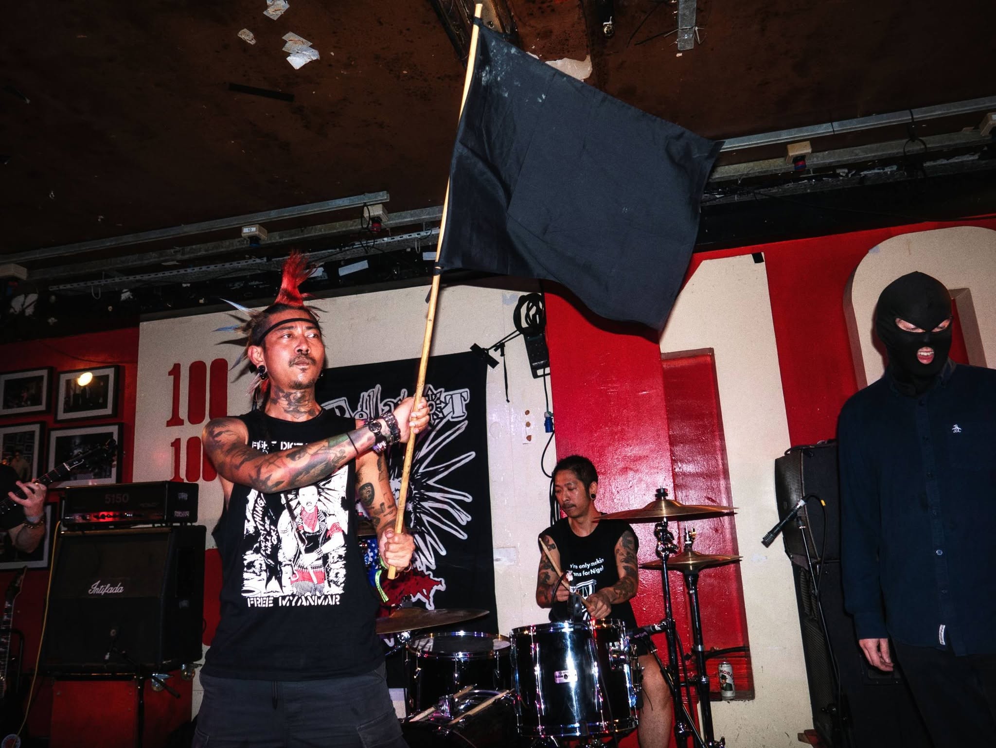 “Our drummer went to the jungle to fight the junta”